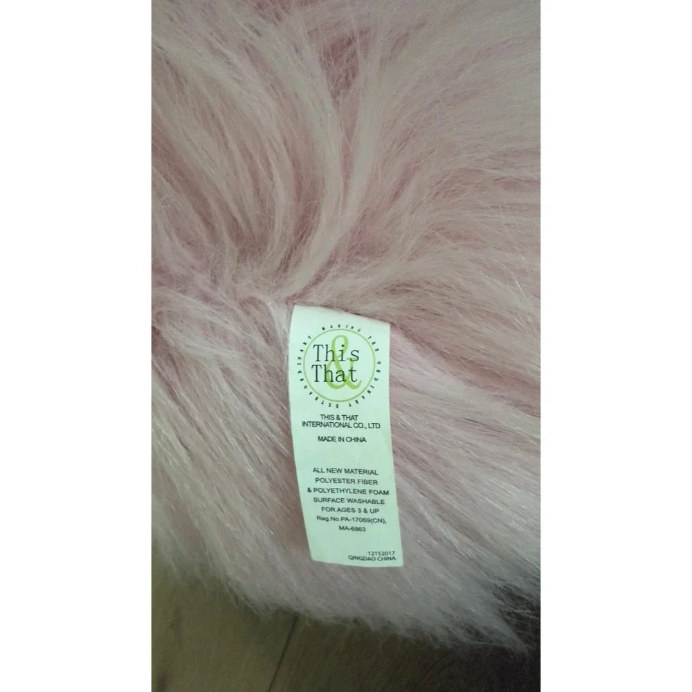 Plush pink big flamingo toy